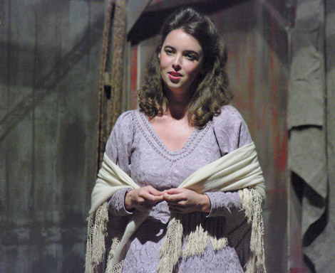 Soprano Ruth Kerr as Mimi in La Boheme